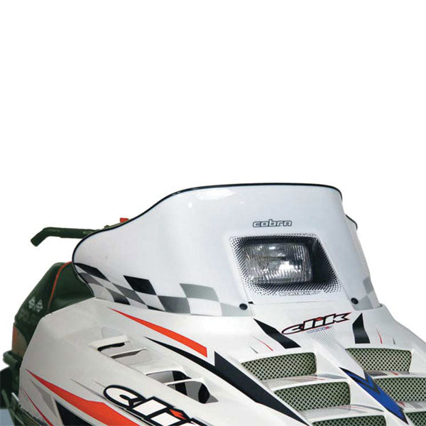 COBRA WINDSHIELD 14" WHITE WITH BLACK CHECKS POLARIS 11123