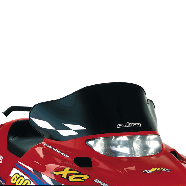 COBRA WINDSHIELD 11.5" BLACK WITH WHITE CHECKS POLARIS 11520