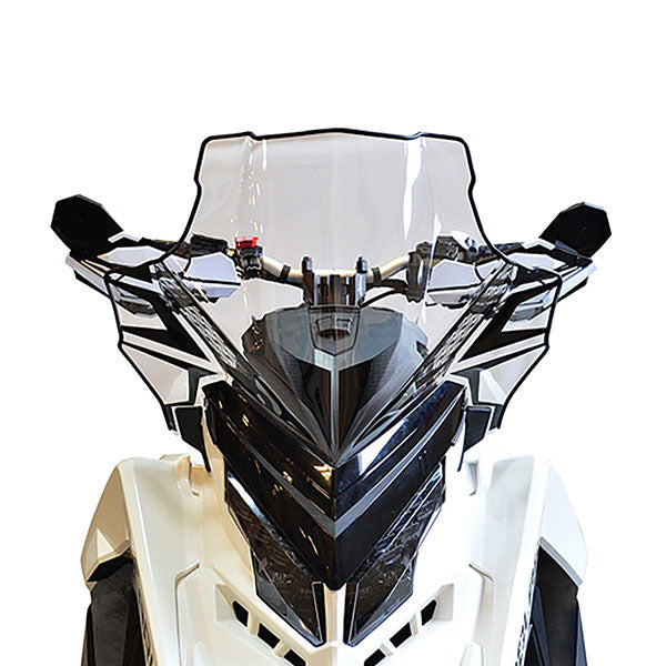 COBRA WINDSHIELD 18" CLEAR WITH BLACK POLARIS 14630