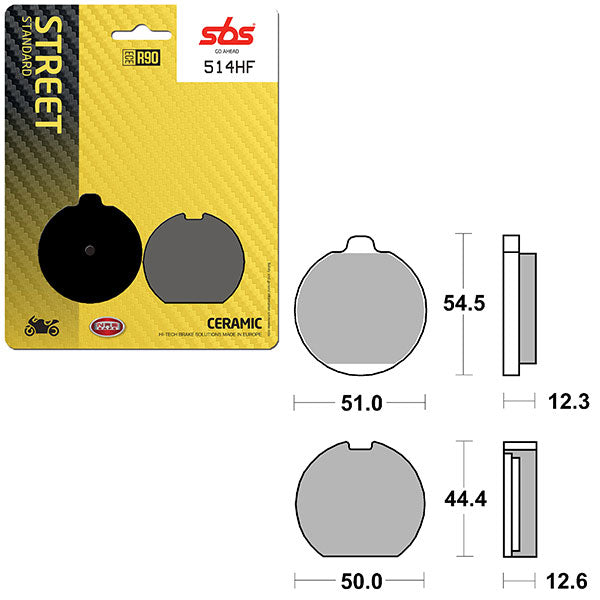 SBS ATV/UTV CERAMIC BRAKE PAD  6190514100