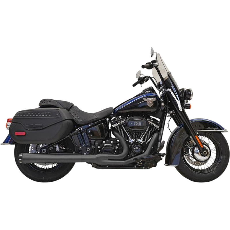 BASSANI XHAUST 18-22 SOFTAIL EXHAUST 2:1 BLACK 1S91RB