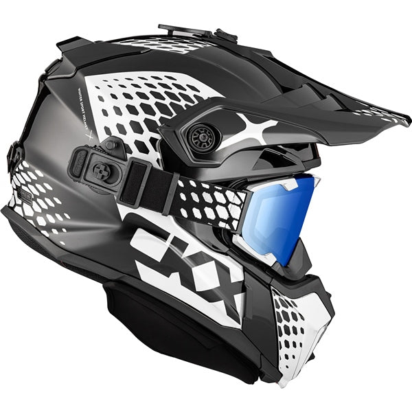 CKX HELM TITAN DL VIPER BK/WH GLOSS XS 516081