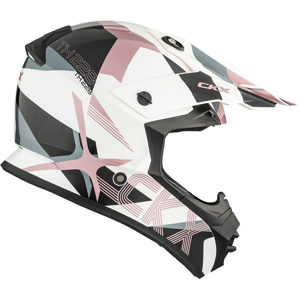CKX HELM TX228 LORD WH/PI GLOSS XL CKX 516515