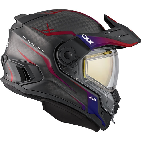 CKX HELM MISSION DL FURY TWL/SCRLT MAT M 516983