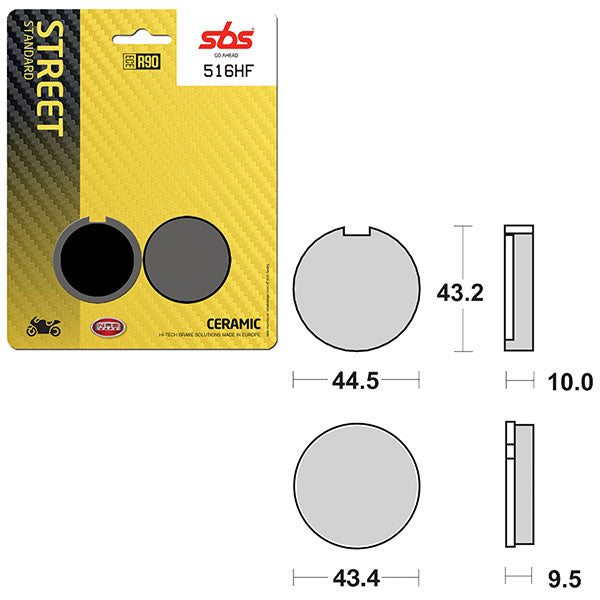 SBS ATV/UTV CERAMIC BRAKE PAD  6190516100
