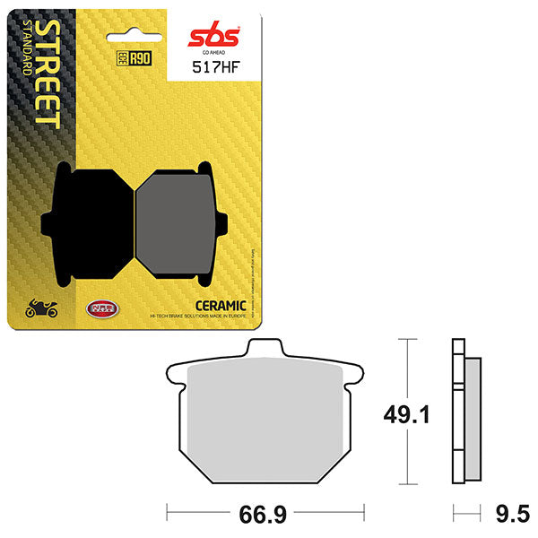 SBS ATV/UTV CERAMIC BRAKE PAD  6190517100