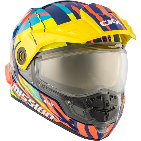 CKX HELM MISSION EDL CLAW BL/RD/YE GLOSS XS 518101