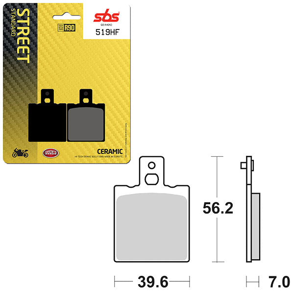 SBS ATV/UTV CERAMIC BRAKE PAD  6190519100
