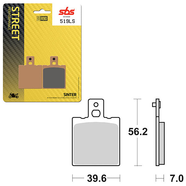 SBS PERFORMANCE LS SINTER BRAKE PAD  6260519100
