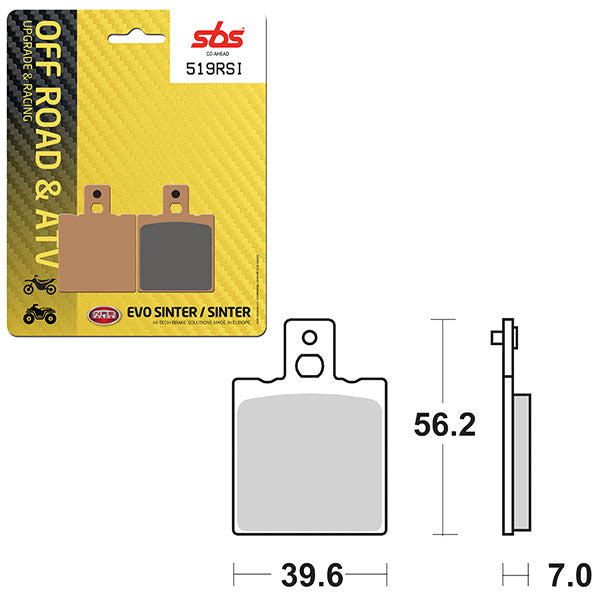 SBS EVO SINTER BRAKE PAD  6280519100