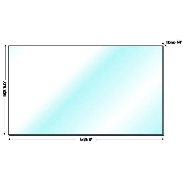 SNO-STUFF DELUXE LEXAN WINDSHIELD BLANKS 38" X 18" X 0.075" CLEAR 451-082