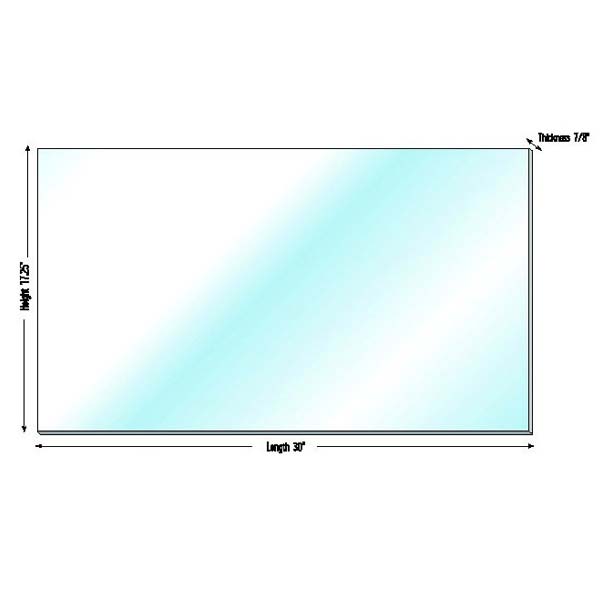SNO-STUFF DELUXE LEXAN WINDSHIELD BLANKS 37.5" X 18" X 0.075" SMOKE 451-084