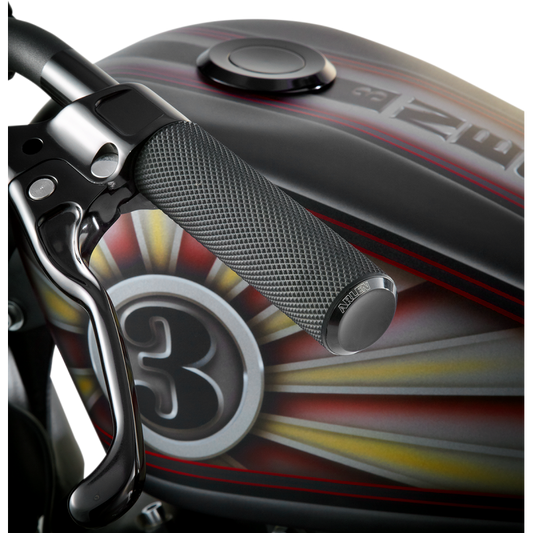 ARLEN NESS GRIPS KNURLED RUBBER CBL BLK 07-325