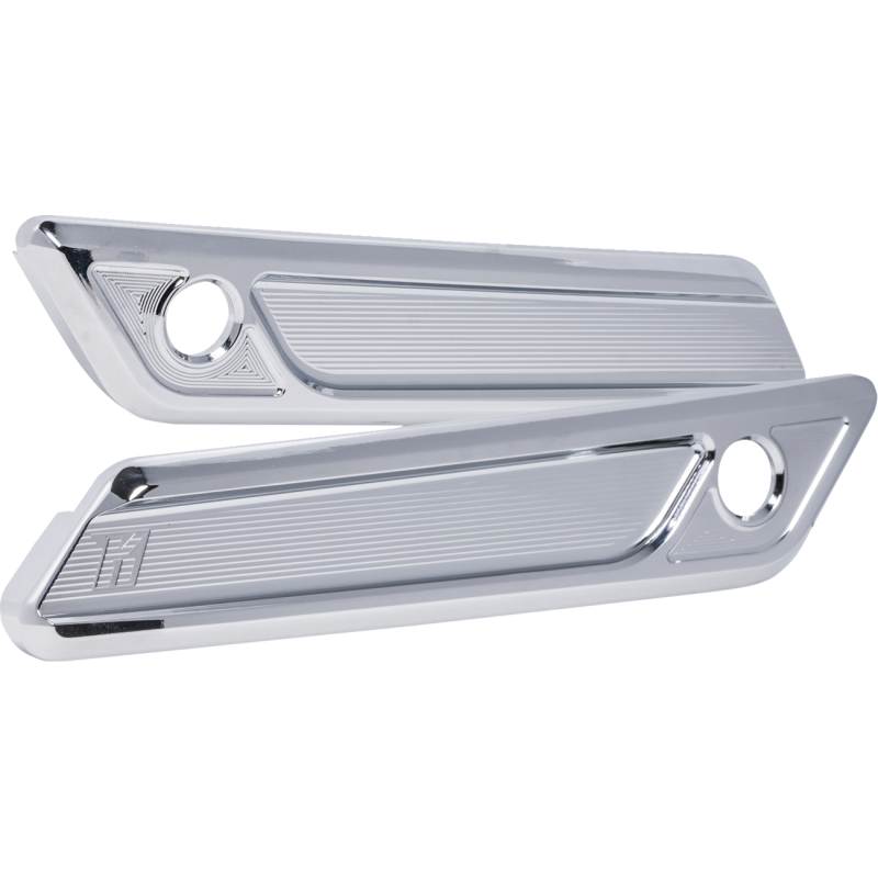 KODLIN SADDLEBAG LATCH COVERS NEW STYLE FOR HD TOURING, CHROME K59491
