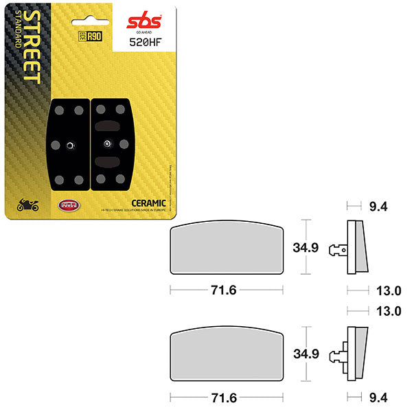 SBS ATV/UTV CERAMIC BRAKE PAD  6190520100