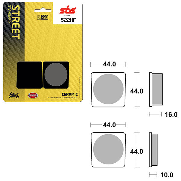 SBS ATV/UTV CERAMIC BRAKE PAD  6190522100