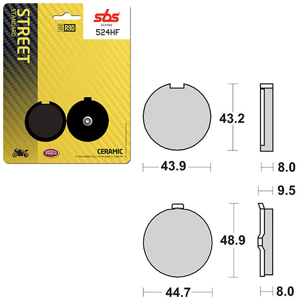 SBS ATV/UTV CERAMIC BRAKE PAD  6190524100