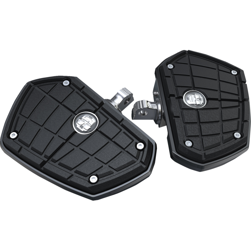 CIRO LLC ASR FLOORBOARDS W/ ADAPTERS FOR H-D MALE MOUNT CLEVIS, BLACK 60225
