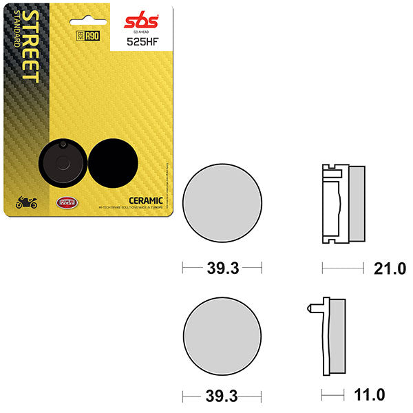 SBS ATV/UTV CERAMIC BRAKE PAD  6190525100