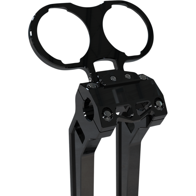 LA CHOPPERS GAUGE MNT BLK DYNA DUAL LA-7397-02B