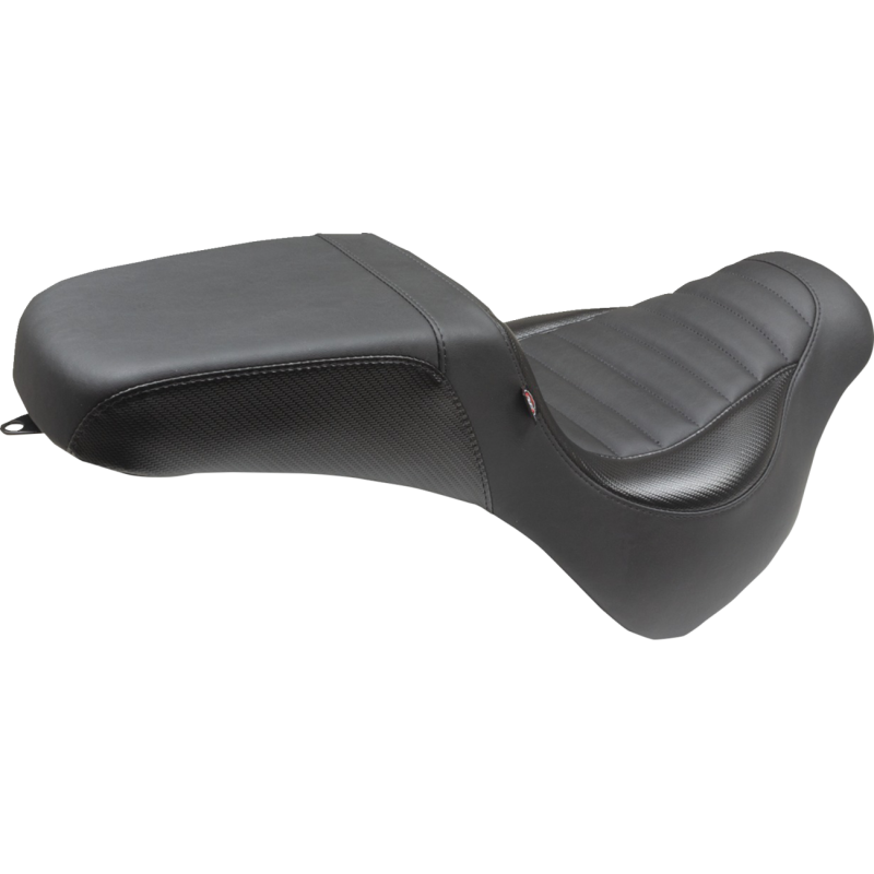 MUSTANG SQUAREBACK 2-UP SEAT  BLACK TUCK-N-ROLL FAT BOB 18-23 76005