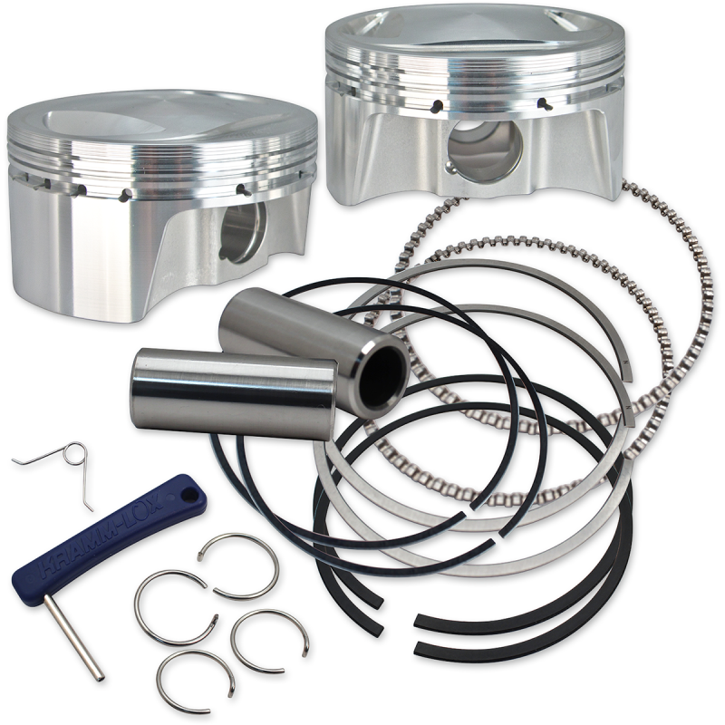 S&S CYCLE PISTON, SET, 3.937" X 4", STANDARD, 98", CP PISTONS, .927" 920-0101