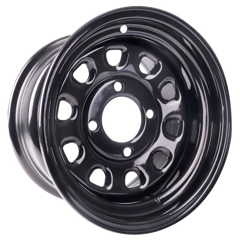TRAXION BLACK STEEL WHEEL 12X7 4/110 2+5 12HDX11