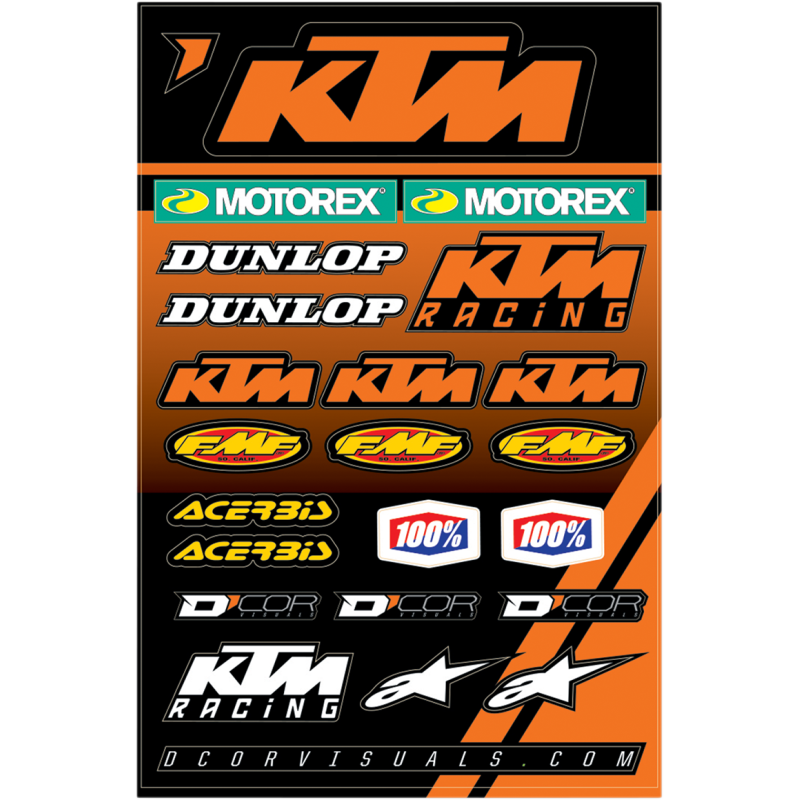 D'COR VISUALS DECAL SHEET KTM RACING 40-30-102