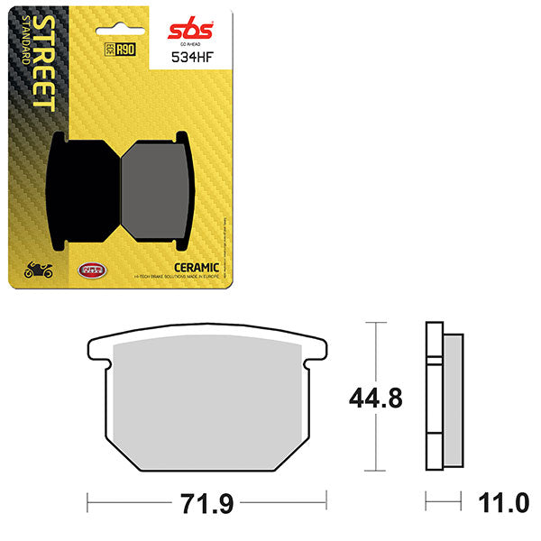 SBS ATV/UTV CERAMIC BRAKE PAD  6190534100