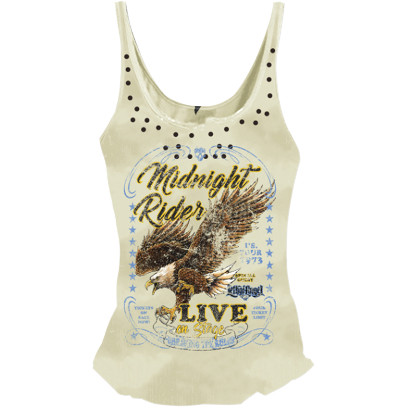 LETHAL THREAT TANK WMN MIDNIGHT RIDER WHT SM LA20615S