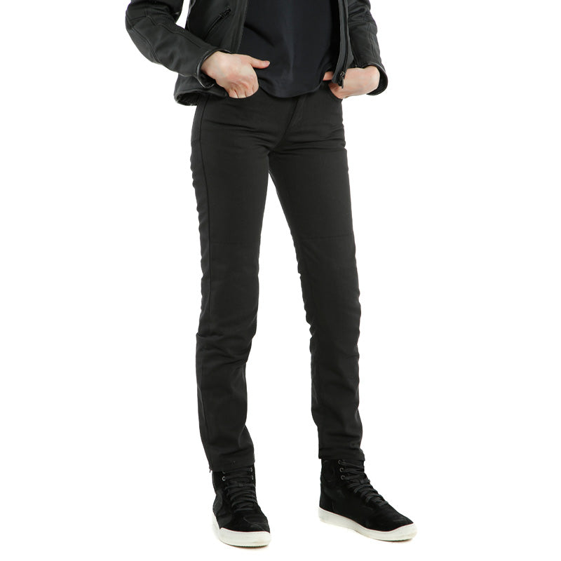 DAINESE CASUAL SLIM LADY TEX PANTS BLACK 2755157-001-29