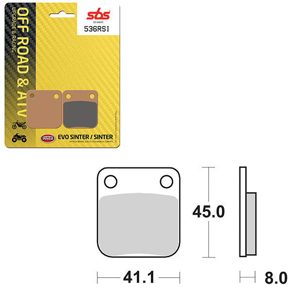 SBS EVO SINTER BRAKE PAD  6280536100