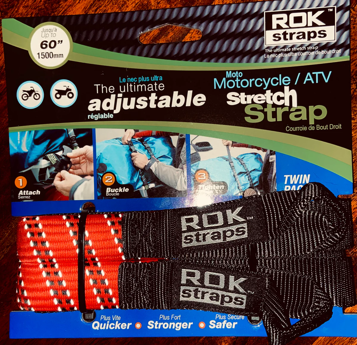 ROK STRAPS M/C STRAP 60 RED ROK 00075