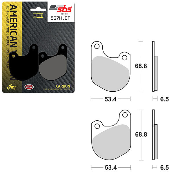 SBS HIGH POWER & NOISE REDUCTION CARBON BRAKE PAD  6510537100