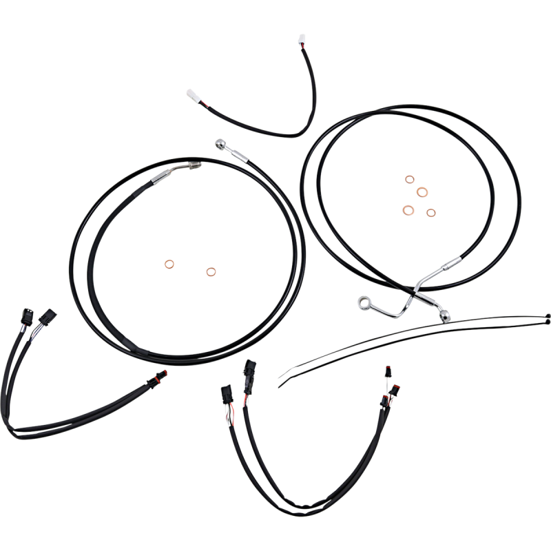 MAGNUM CONTROL CABLE KIT - XR - BLACK/CHROME 489422