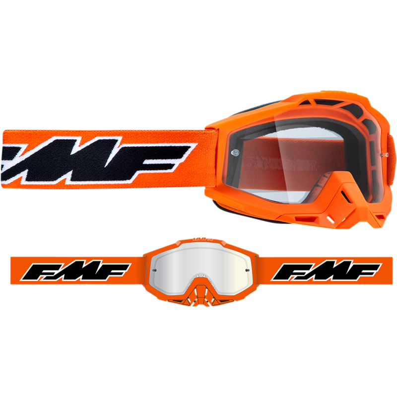 FMF FMF POWERBOMB YOUTH GOGGLE ROCKET ORANGE - CLEAR LENS F-50047-00003