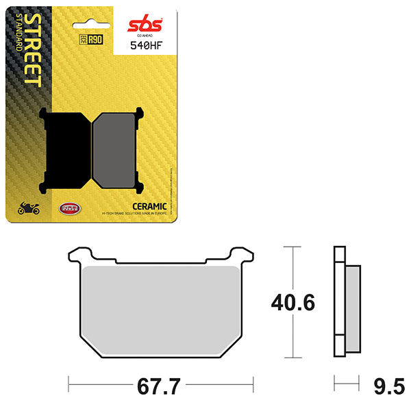 SBS ATV/UTV CERAMIC BRAKE PAD  6190540100
