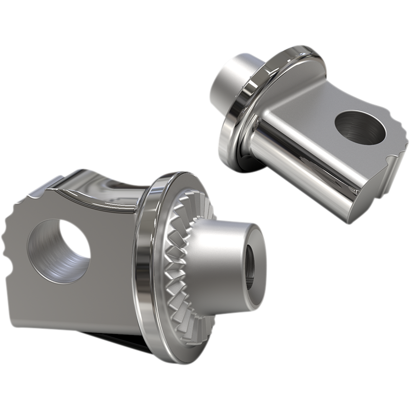 CIRO LLC FOOTREST ADAPERS FOR H-D MALE MOUNT CLEVIS, STAINLESS 60013