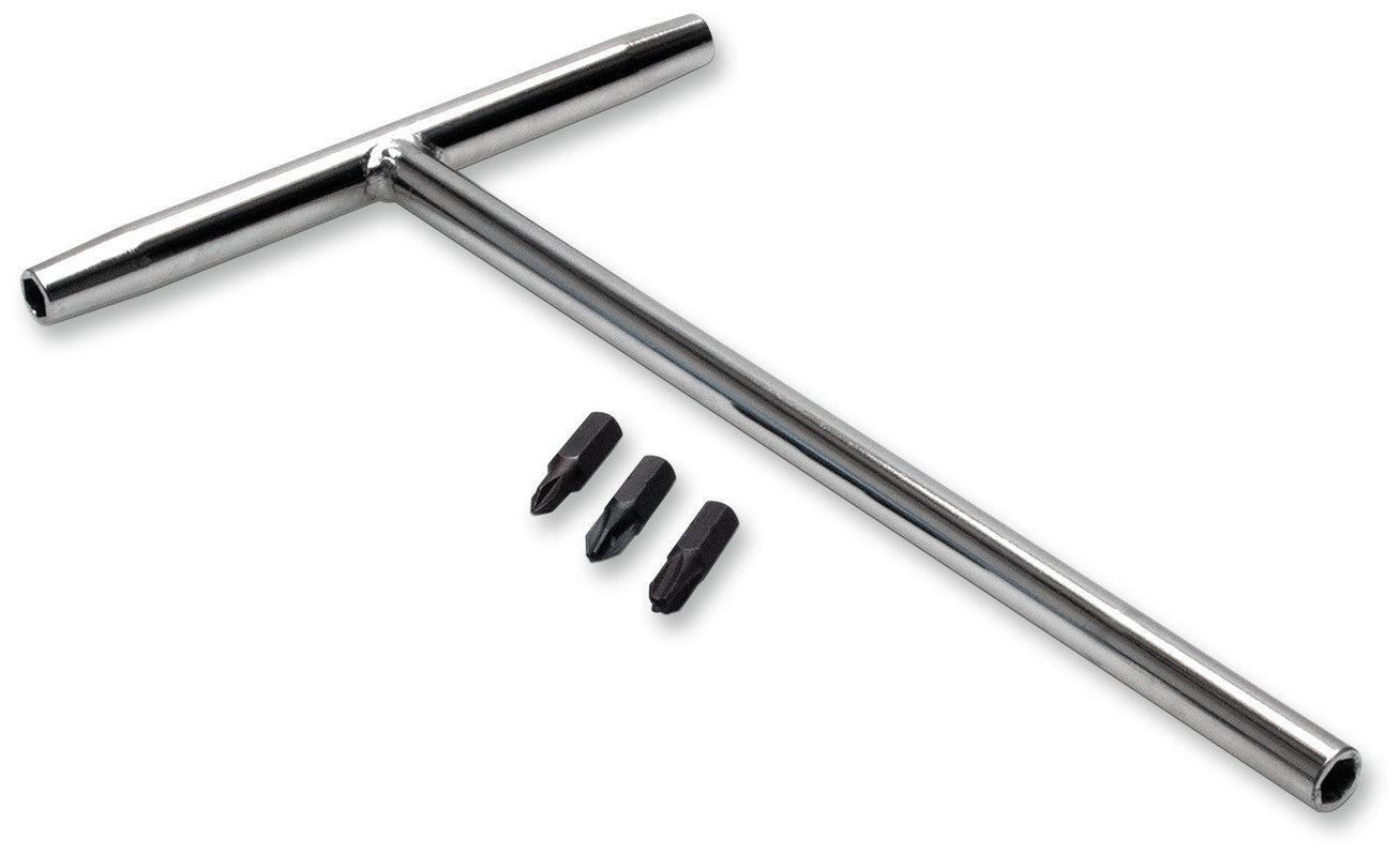 MOTION PRO T-HANDLE BIT DRIVER C/W # 1,2,3 PHILLIPS TOOL 08-0557