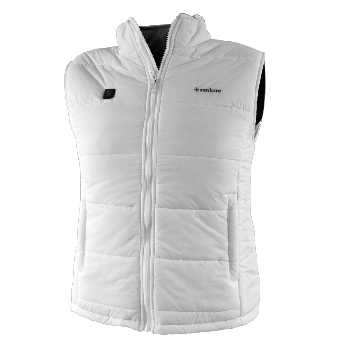 98.6 HEATED B-VEST PUFFER VEST WHI WOMEN LG W/O BAT 9333-L