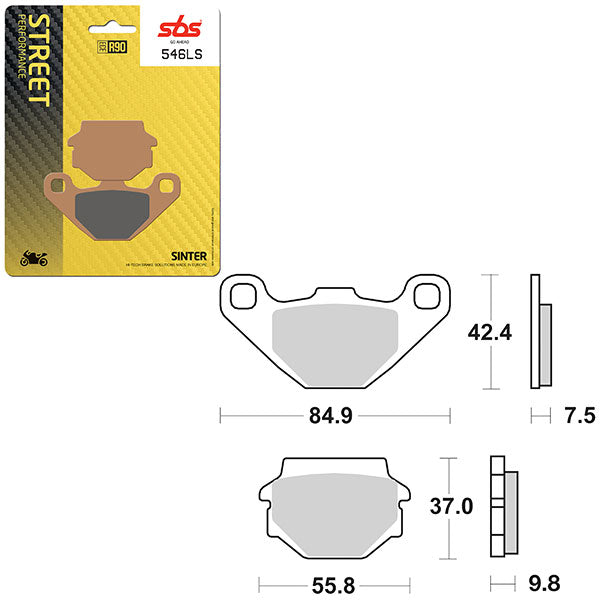 SBS PERFORMANCE LS SINTER BRAKE PAD  1626546