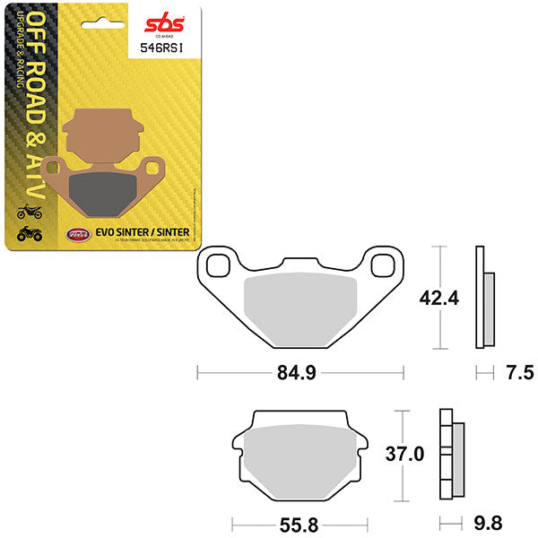 SBS EVO SINTER BRAKE PAD  6280546100