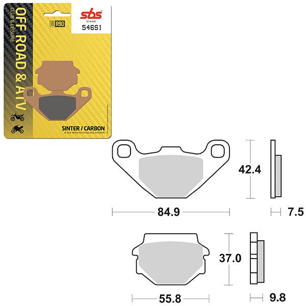SBS ATV/UTV SINTER BRAKE PAD  6240546100