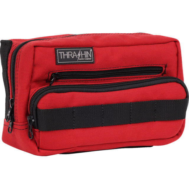 THRASHIN SUPPLY CO. BAG HANDLEBAR TSC PLUS RED THB-0017