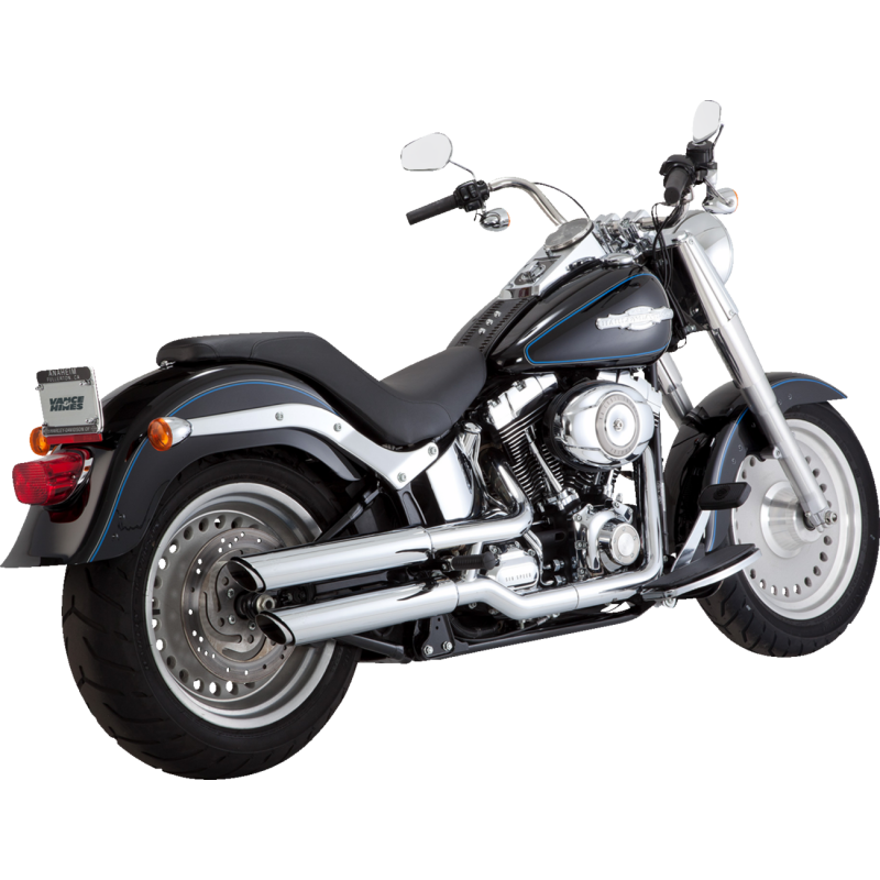 VANCE & HINES MUFFLERS 3" TWIN SLASH CHROME FATBOY DEUCE 16844