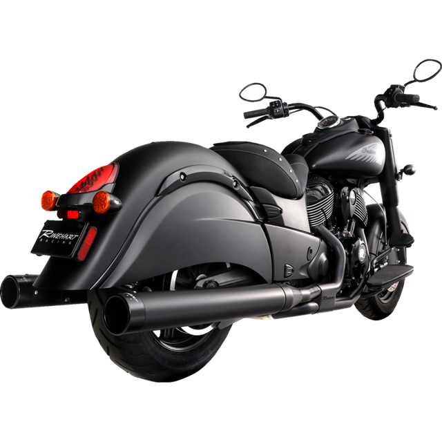 RINEHART RACING 14-20 INDIAN SLIMLINE DUALS HDR KIT BLK* 100-0551