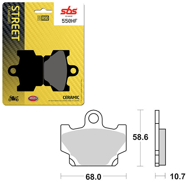 SBS ATV/UTV CERAMIC BRAKE PAD  6190550100