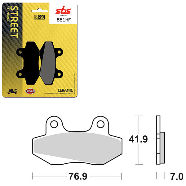 SBS ATV/UTV CERAMIC BRAKE PAD  6190551100