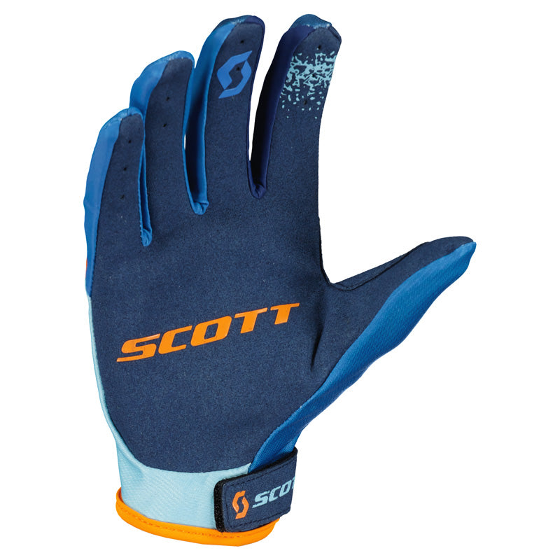 SCOTT GLOVES 350 RACE EVO BLUE/ORANGE L 285615-1454008