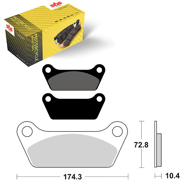 SBS HIGH POWER & NOISE REDUCTION CERAMIC BRAKE PAD  6490553100